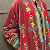 Suzani Velvet Jacket Long - Diamond (Style 1 )
