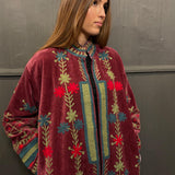 Suzani Velvet Jacket Long - Diamond (Style 1 )