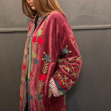Suzani Velvet Jacket Long - Diamond (Style 1 )