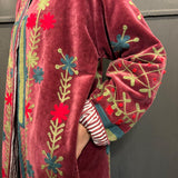 Suzani Velvet Jacket Long - Diamond (Style 1 )