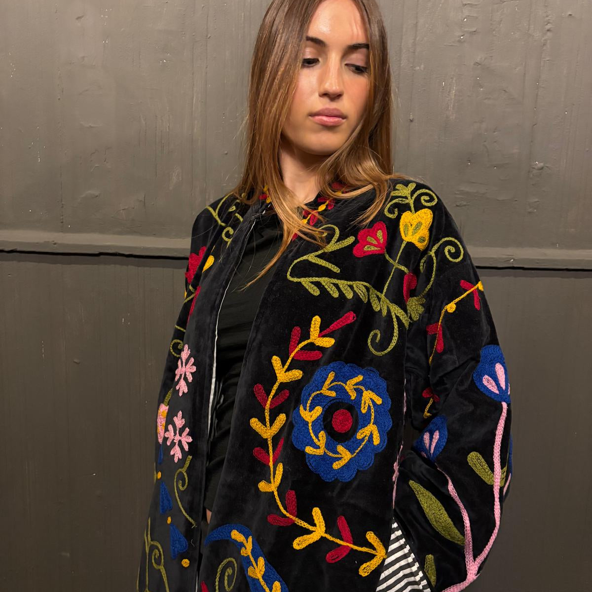 Suzani Velvet Jacket Long - (Style 3)
