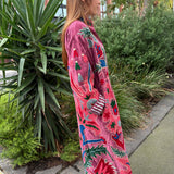 Suzani Velvet Jacket -Long - Botanical (Style 4 )