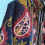 Suzani Velvet Jacket Short - Paisley