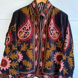 Suzani Velvet Jacket Short - Paisley