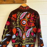 Suzani Velvet Jacket Short - Paisley