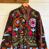 Suzani Velvet Jacket Short - Style 13