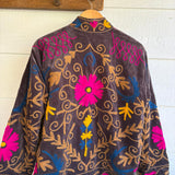 Suzani Velvet Jacket Short - Daisy