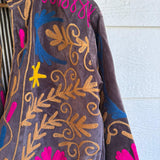 Suzani Velvet Jacket Short - Daisy