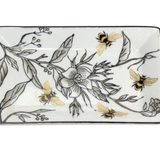 Ceramic trinket dish - Fleaurs aux abeilles