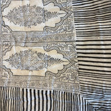 Cotton Block Print Quilt Mughal Grey