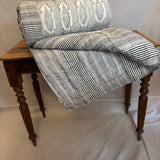Cotton Block Print Quilt Mughal Grey