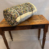 Cotton Block Print Quilt Olive Stripe