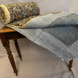 Cotton Block Print Quilt Olive Stripe