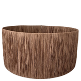 Lamp Shade - Coffee Raffia Drum