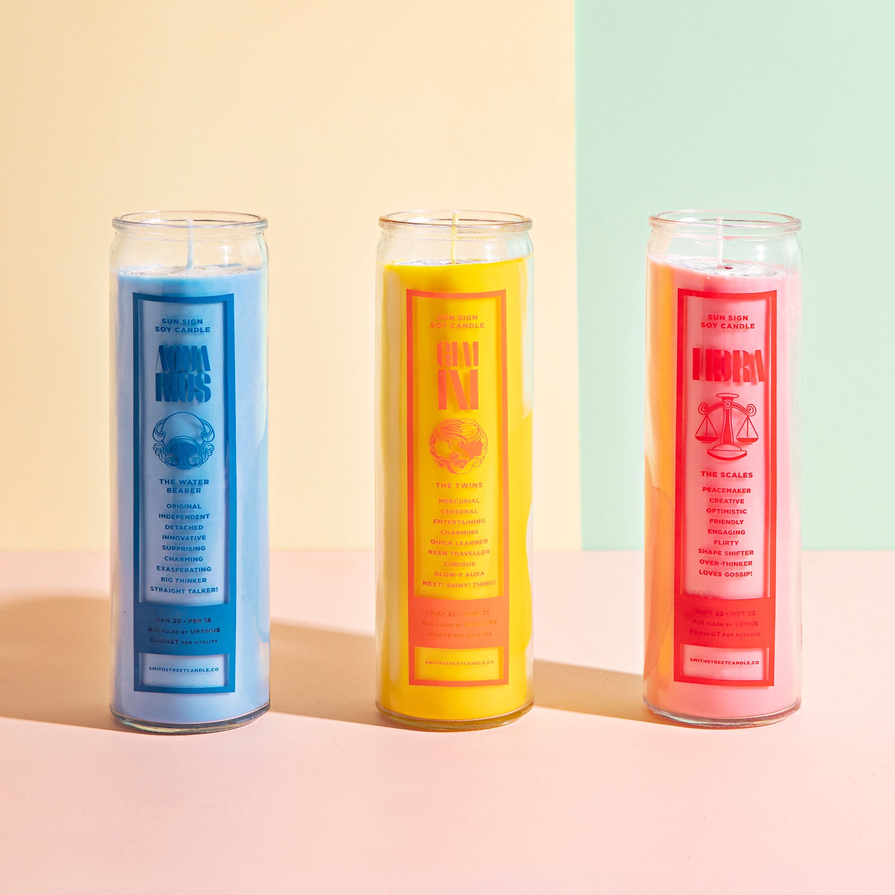 Zodiac Candle - Libra - Gaudy & Prim