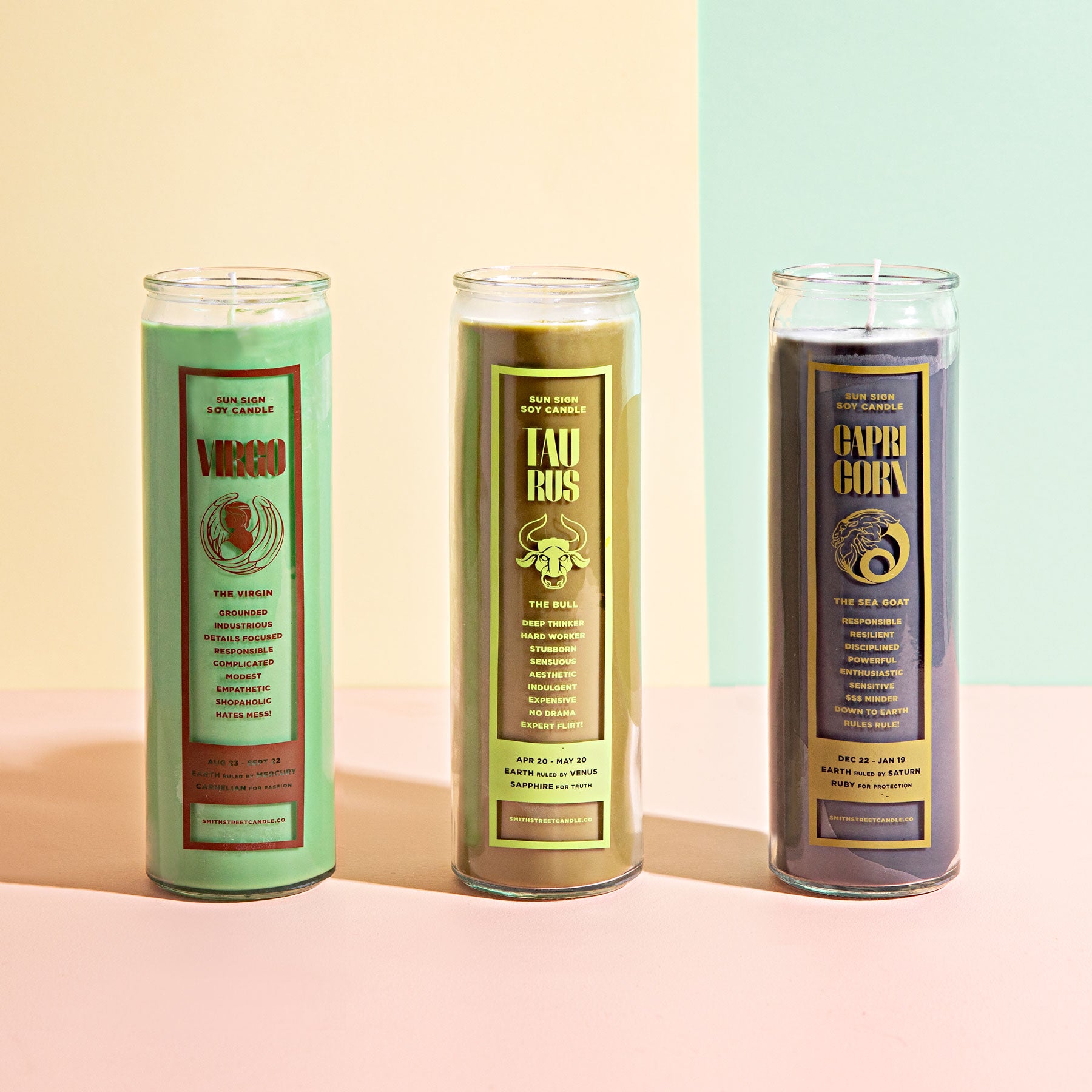 Zodiac Candle - Capricorn - Gaudy & Prim