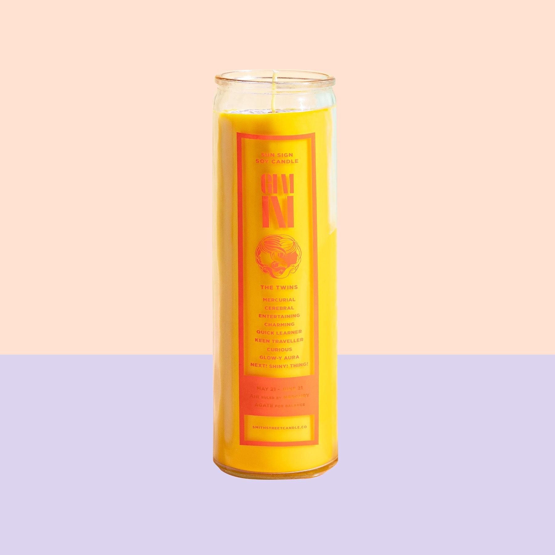 Zodiac Candle - Gemini - Gaudy & Prim