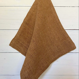 Loom Face Washers 2 PK Indigo Marigold Cinnamon / Dark Natural Cotton