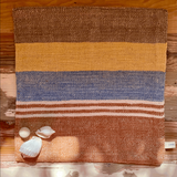 Loom Face Washers 2 PK Indigo Marigold Cinnamon / Dark Natural Cotton