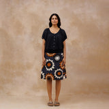Reversible skirt - Elsie and Sunflowers print
