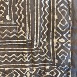 Cotton Block Print Quilt Natural Taupe