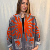 Suzani Velvet Jacket Short - Sun
