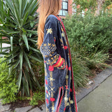 Suzani Velvet Jacket Long - Diamond (Style 1 )
