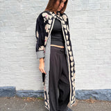 Suzani Velvet Jacket Long - Heart Border (Style 2 )