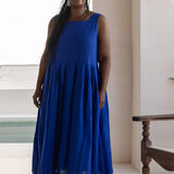 Binti Dress Fuchsia - Cobalt