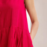 Binti Dress Fuchsia - Linen