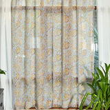 Printed Linen Curtain Tibet Wisteria
