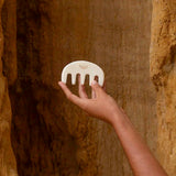 ERTHA White Jade Gua Sha Comb by NAÓS