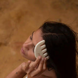 ERTHA White Jade Gua Sha Comb by NAÓS