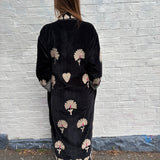 Suzani Velvet Jacket Long - Heart Border (Style 2 )