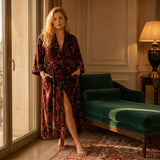 Velvet printed robe - Mulberry