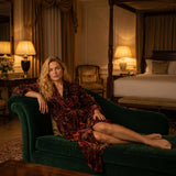 Velvet printed robe - Mulberry