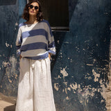 Harriet Trousers - Linen - Warm White
