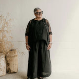 Harriet Trousers - Linen - Black
