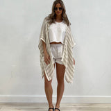 Carmen Cardigan - Natural + White