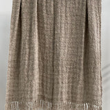 Bryn Knotted Fringe Linen Throw