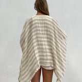Carmen Cardigan - Natural + White