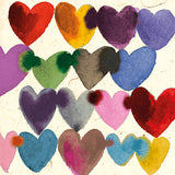 Greeting Card - Valentine - Inky Hearts
