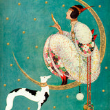 Greeting Card - With Her Dog
