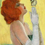 Greeting Card - Lady with Butterfly