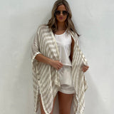 Carmen Cardigan - Natural + White