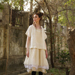 Luna Top Linen & Lace - Cream - Gaudy & Prim