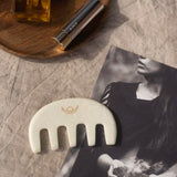 ERTHA White Jade Gua Sha Comb by NAÓS