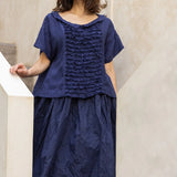 Jua Top Indigo - Linen