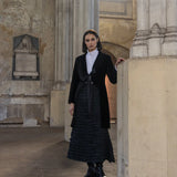 Morticia Skirt Cotton Twill - Black