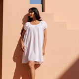 Forget Me Not Mini Organic Cotton Nightie - Ivory